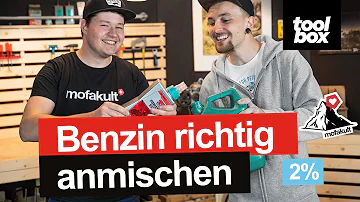 Wie mischt man 2-Takt Benzin?