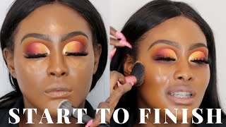 How To Blend Eyeshadow | SUNSET EYES | DETAILED CLIENT TUTORIAL