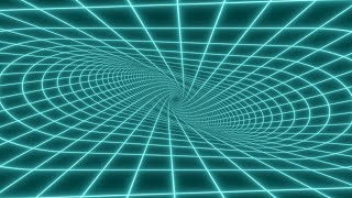 Flying Inside Twisting Neon Grid Glowing Retro 80s Endless Tunnel 4K VJ Loop Moving Background