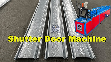 Door shutter roll forming machine work for Colombia | door shutter roll forming machine