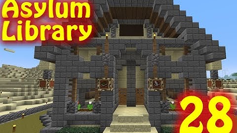 The Asylum: Minecraft Village Project - Building a Library Part 2