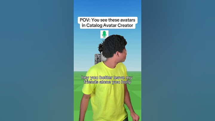 POV: You see these avatars in Catalog Avatar Creator