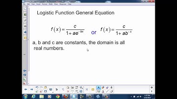 Logistic Functions - an Overview
