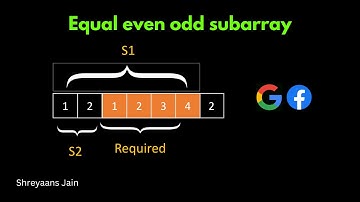 Find Total Subarrays With Equal Even & Odd Numbers | Fast Trick + Code