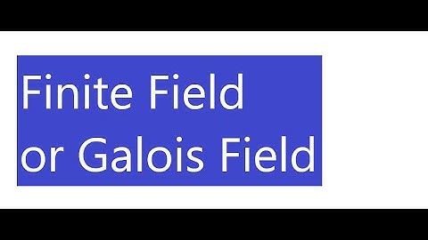 Finite Field