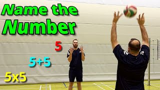 🇺🇸/🇬🇧 Improve Your Perceptiveness & Ball Control [Volleyball Drill: Name the Number] 🏐