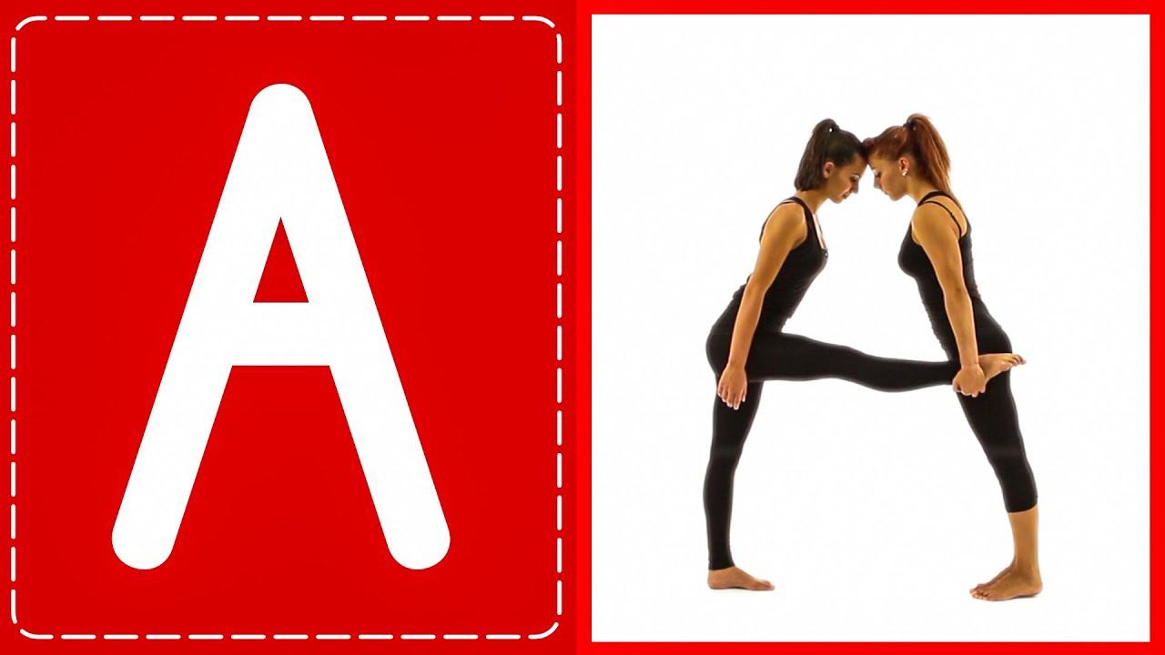 Human Alphabet - Verbs A to Z | Action Words ABC Flashcards for Toddlers