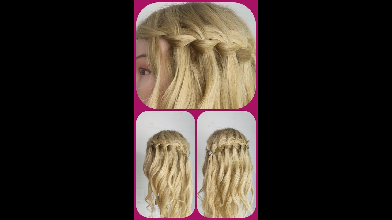Hermoso peinado Trenza Cascada Paso Paso super fácil.
