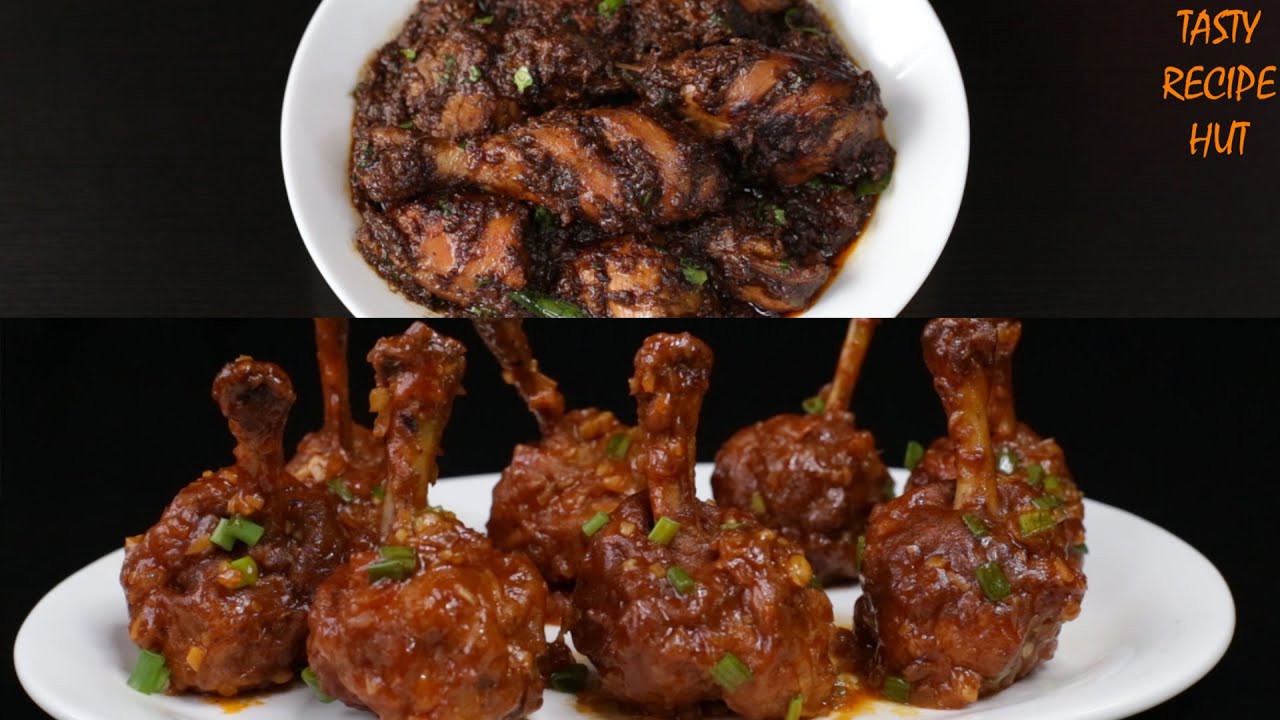 Two Types Of Delicious Chicken Recipe ! Dry Pepper Chicken ! Drums Of Heaven | Tasty Recipe Hut