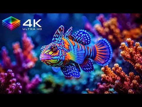 Underwater Wonders 4K 🐠 The Best Sea Animals & Relaxing Music for Stress Relief