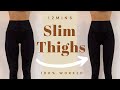 12min slim thighs workout  100 toned inner  outer thigh