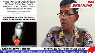 Bikin Malu Sragen ABG Pemain Dan Perekam Video 25 Detik Viral di Twitter Akhirnya Diciduk Polisi