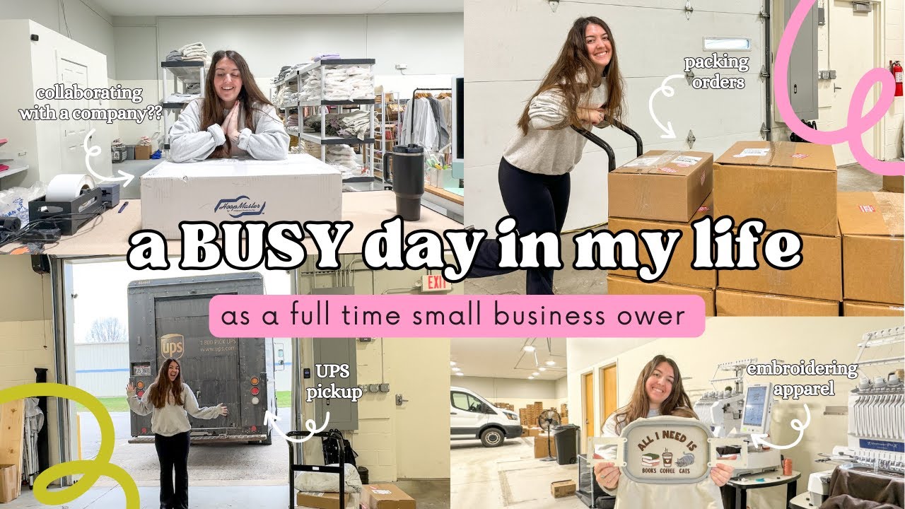 Day in the Life of a Small Business Owner | Small Business Vlog ...