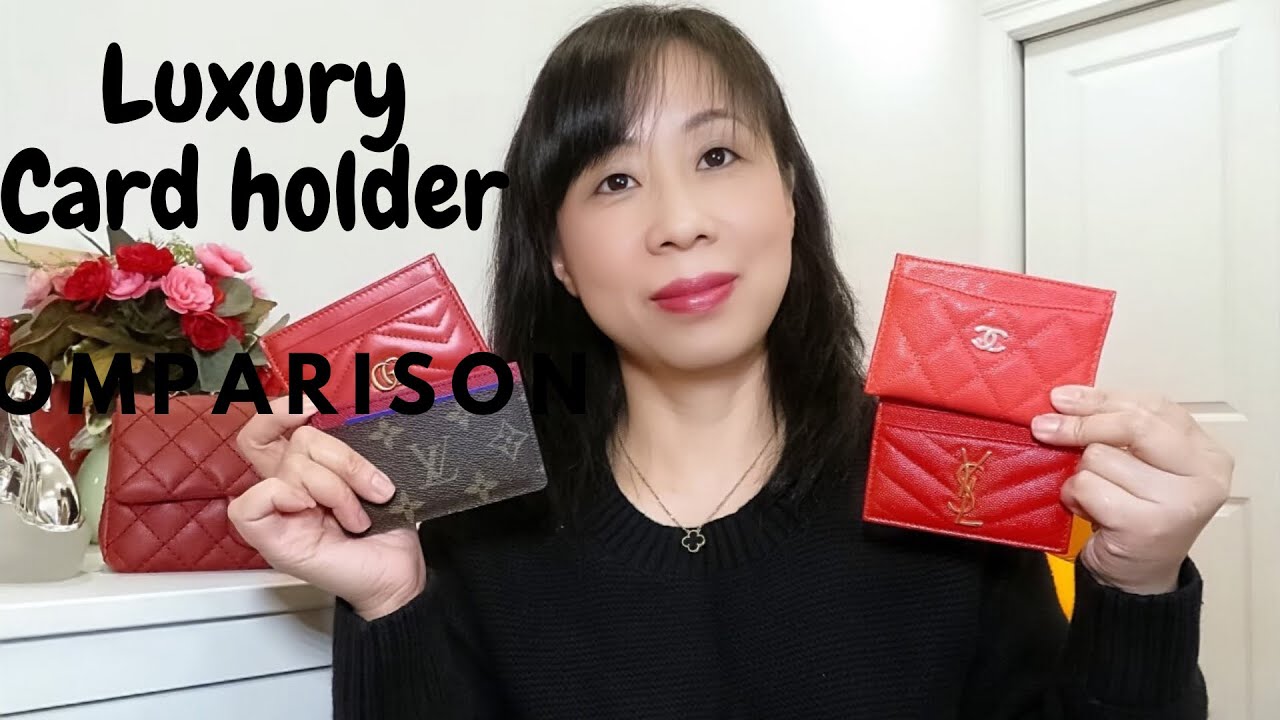 LUXURY CARD HOLDER COMPARISON II CHANEL, LOUIS VUITTON, YSL, GUCCI ❤️ 