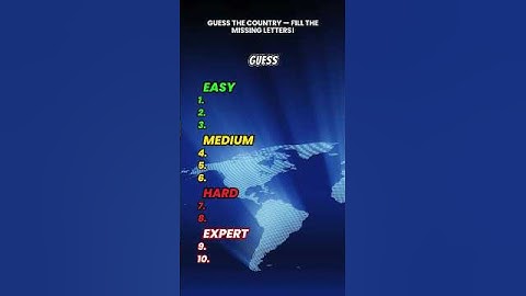 Guess the basic countries name by missing letters quiz! #countriesname #shortsquiz #quiz