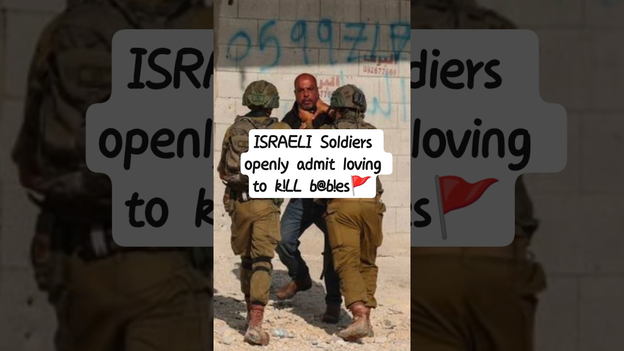 ISRAELI Soldiers openly admit loving to k!LL babies🚩 #shorts #youtubeshorts #israel #gaza