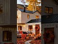 Pumpkins, a Black Cat, and a Cozy Cabin... It must be Halloween. ✨ #dreamhouse #cabinbliss #cozyhome
