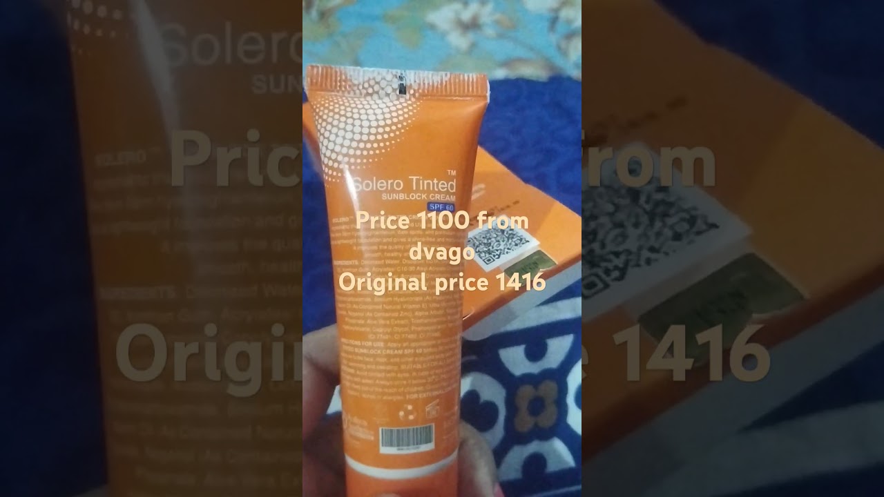 Solero tinted sunblock