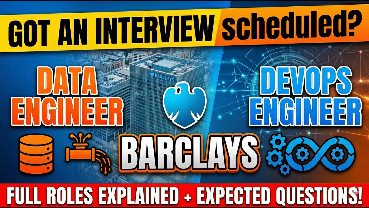 Barclays Interview Guide: Data Engineer + DevOps (Expected Questions ...