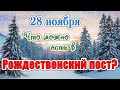 28 ноября начало Рождественского поста. Что можно есть в Рождественский пост? Православные традиции.