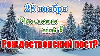 28 ноября начало Рождественского поста. Что можно есть в Рождественский пост? Православные традиции.