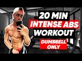 20 MIN DUMBBELL ABS WORKOUT AT HOME FOLLOW ALONG