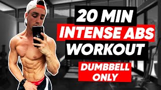 20 MIN DUMBBELL ABS WORKOUT AT HOME FOLLOW ALONG