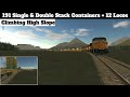 191 Single & Double Stack Containers + 12 Locomotives |•#5| Train and rail yard simulator