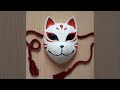 Making a full-face Kitsune mask!