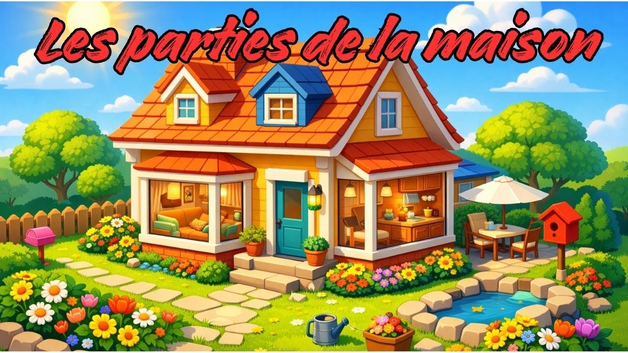 Apprendre les parties de la maison en chantant ! 🏠🎶 (Pop Joyeuse)