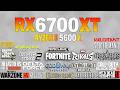 RX 6700 XT + Ryzen 5 5600x - Test in 21 Games