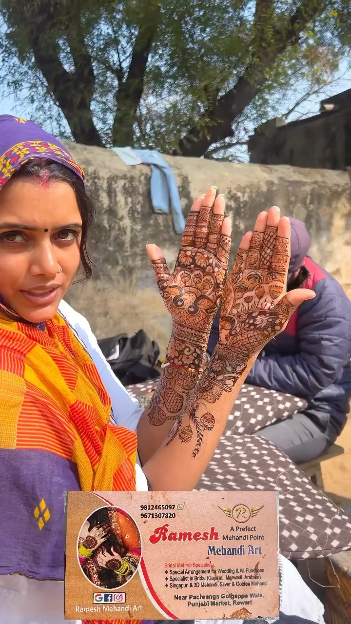 मेरी महंदी कैसी लगी आपको #shorts #meenu #trending #ytshorts