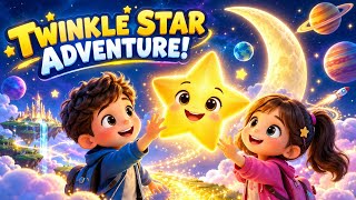 Twinkle Twinkle Little Star ⭐ | Magical Star Adventure | Kids Nursery Rhymes | 3D Animation