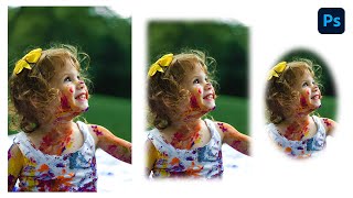 blur edges of an image in photoshop Resimi