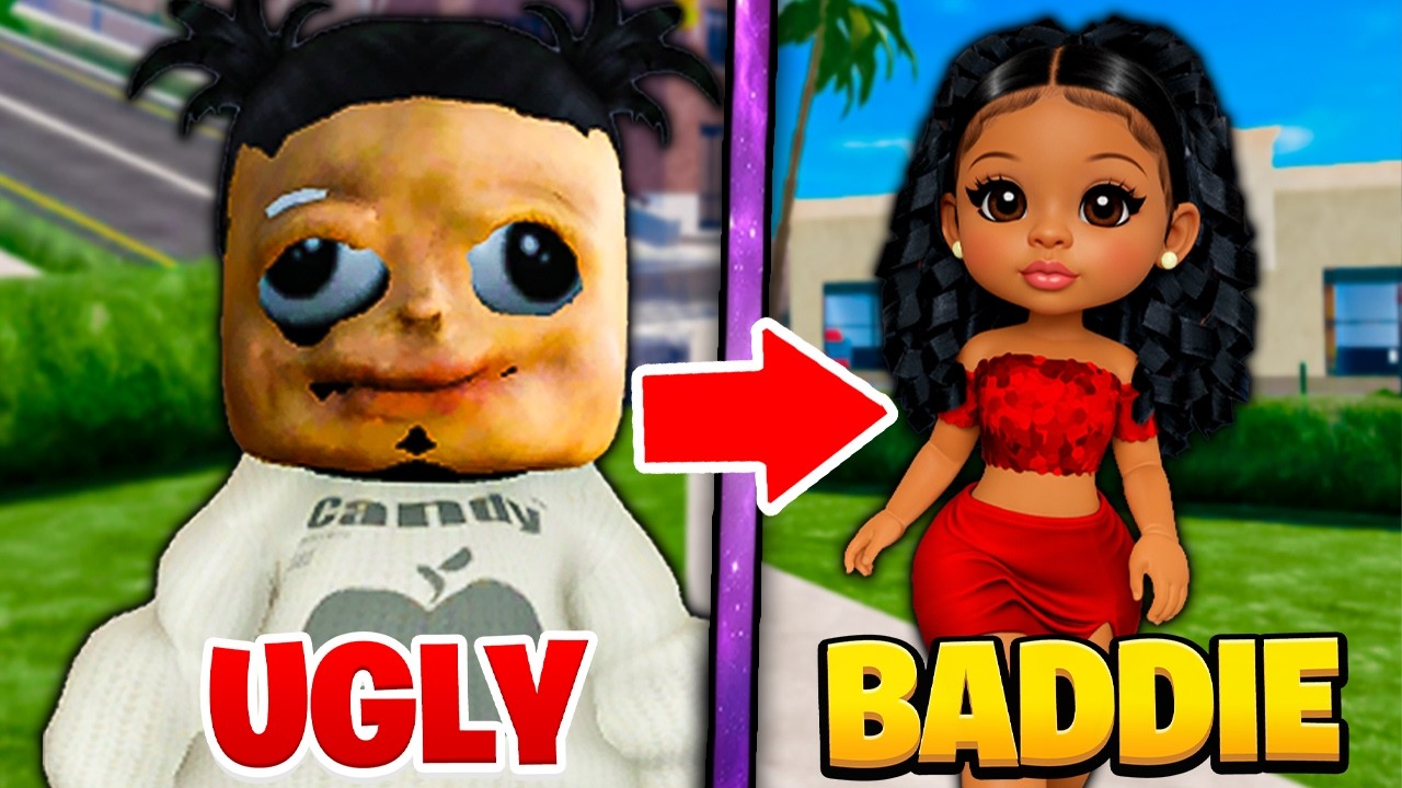 I Transformed her from UGLY to REALISTIC BADDIE😍LifeTogether RP (Roblox Snapchat)