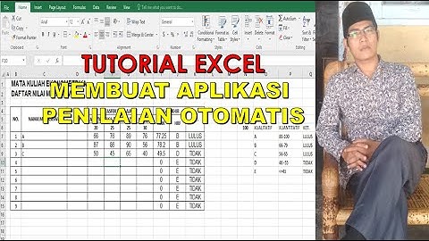 TUTORIAL EXCEL MEMBUAT APLIKASI PENILAIAN MAHASISWA