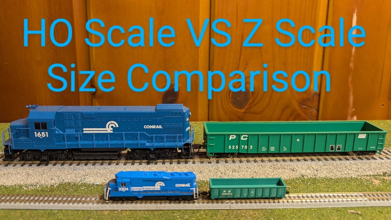 HO Scale VS Z Scale Size Comparison!