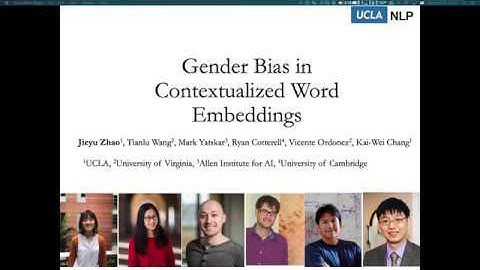 Gender Bias in Contextualized Word Embeddings (NAACL 2019)