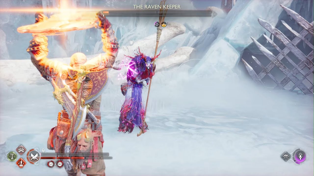 God of War Ragnarok / Boss Fight / Raven Keeper / The Eyes Of Odin /Favours