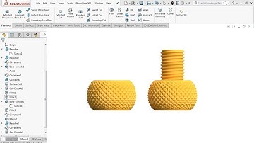 Bolt Nut for 3D Printing - SolidWorks