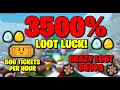 3500% LOOT LUCK! X50 Ticket Chance - Bee Swarm Simulator