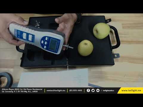Como se usa un Penetrómetro o Durometro de Frutas LT-FR5120