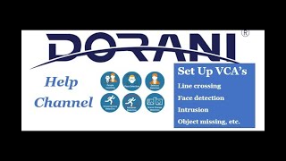 Dorani CCTV : Set up VCA's ( line crossing, face detect, etc)