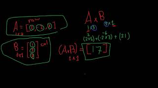 Matrix Multiplication  | Chapter 2.2 | Linear Algebra | Arabic