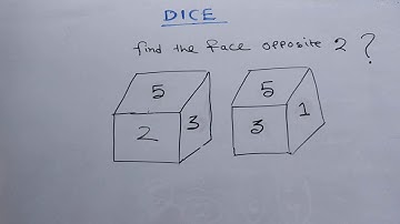 dice trick to find opposite faces | reasoning tric | cube short trick | dice ka short formula