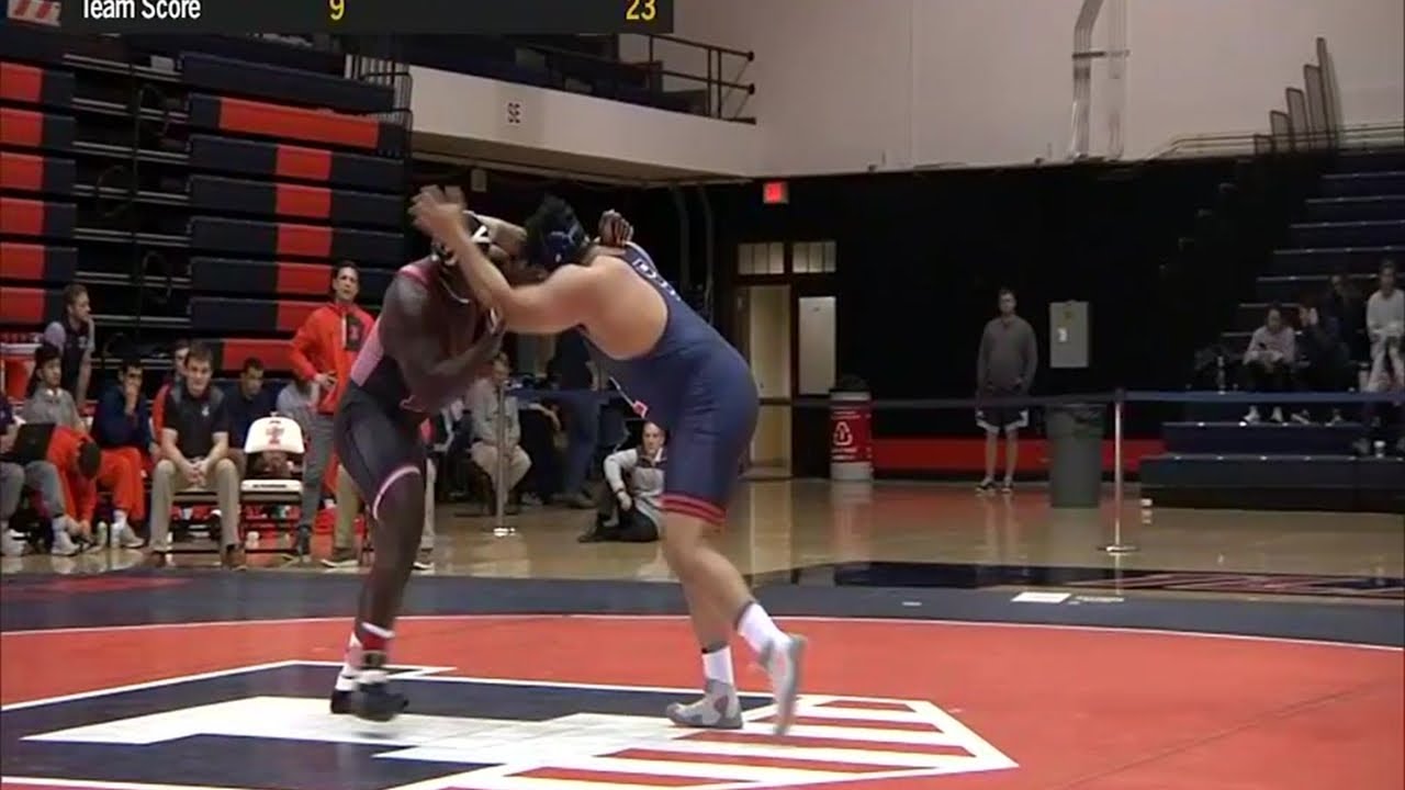 Big Ten Wrestling: Heavyweight - Illinois' Deuce Rachal vs. Rutgers ...