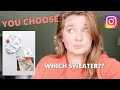 INSTAGRAM FOLLOWERS PICK MY DIY FALL SWEATER | Carlie Jade Milstead