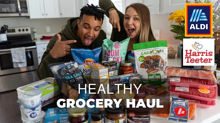 HEALTHY + BUDGET grocery haul | ALDI & Harris Teeter