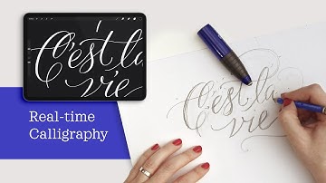 Calligraphy Sketch to iPad Lettering – Real-Time Quiet Calligraphy – Start-to-finish
