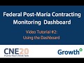 Federal postmaria contracting monitoring dashboard tutorial 2 using the dashboard